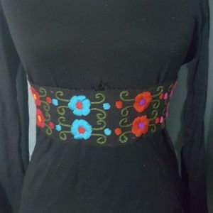 Mexican embroidered belt